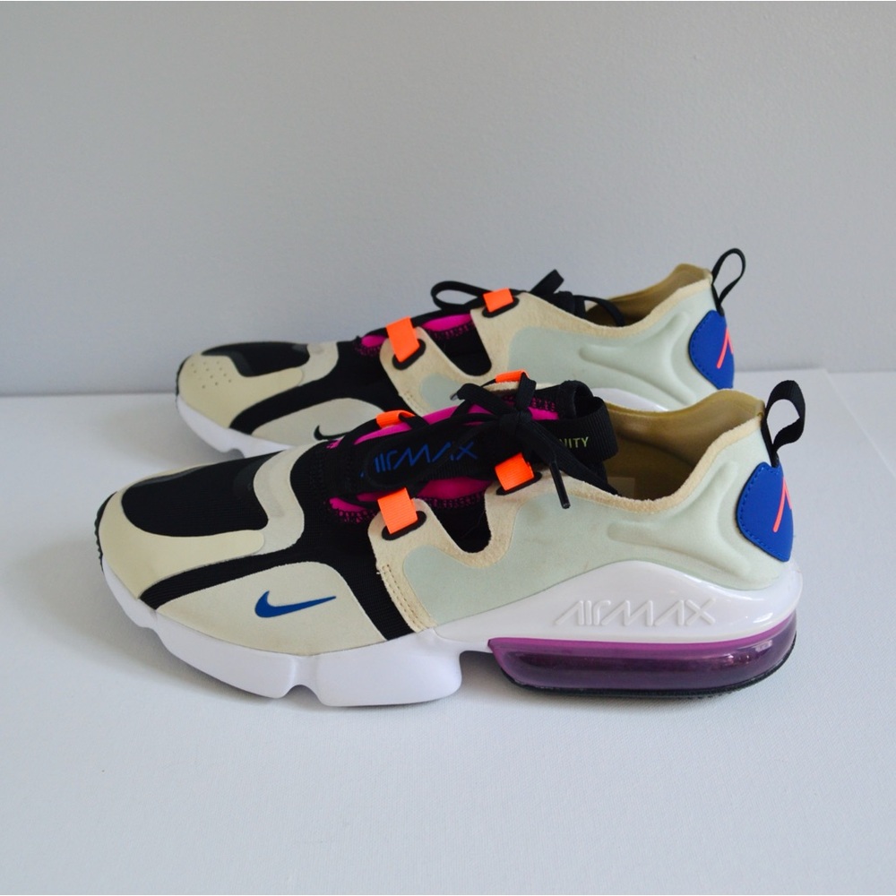 NIKE — AIR MAX 9’S INFINITY MULTICOLOR MINT WOMENS RUNNING TRAINERS, SIZE 11